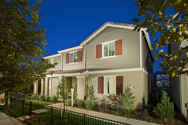 A front view of a beautiful new home by Premier Homes.